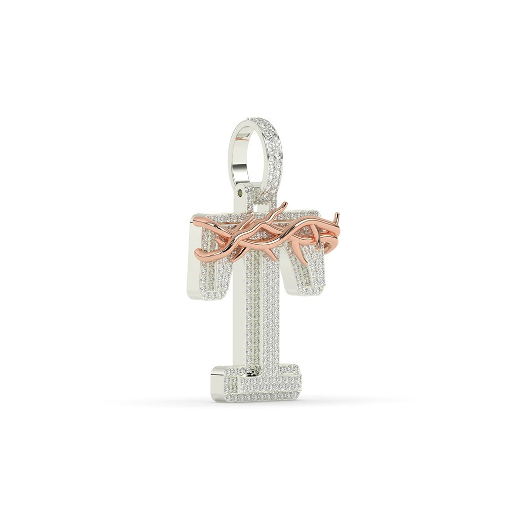 Crowned Glory T Iced Pendant