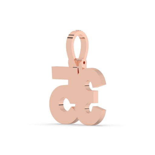 Iced Gold 35 Number Pendant