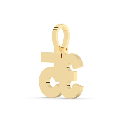 Iced Gold 35 Number Pendant