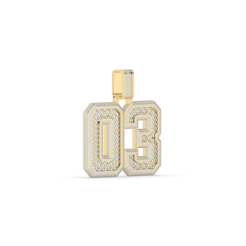 Iced Out 03 Gold Pendant
