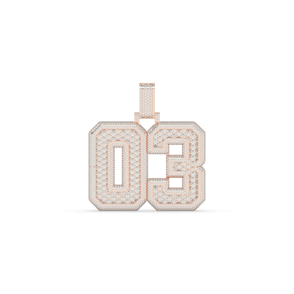 Iced Out 03 Gold Pendant