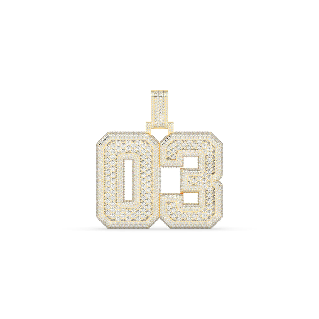 Iced Out 03 Gold Pendant
