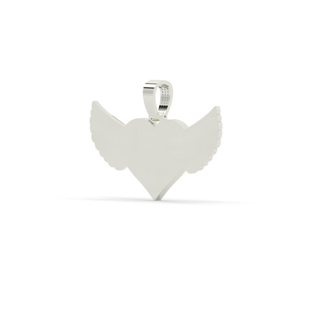 Angel Heart Charm Gold Pendant