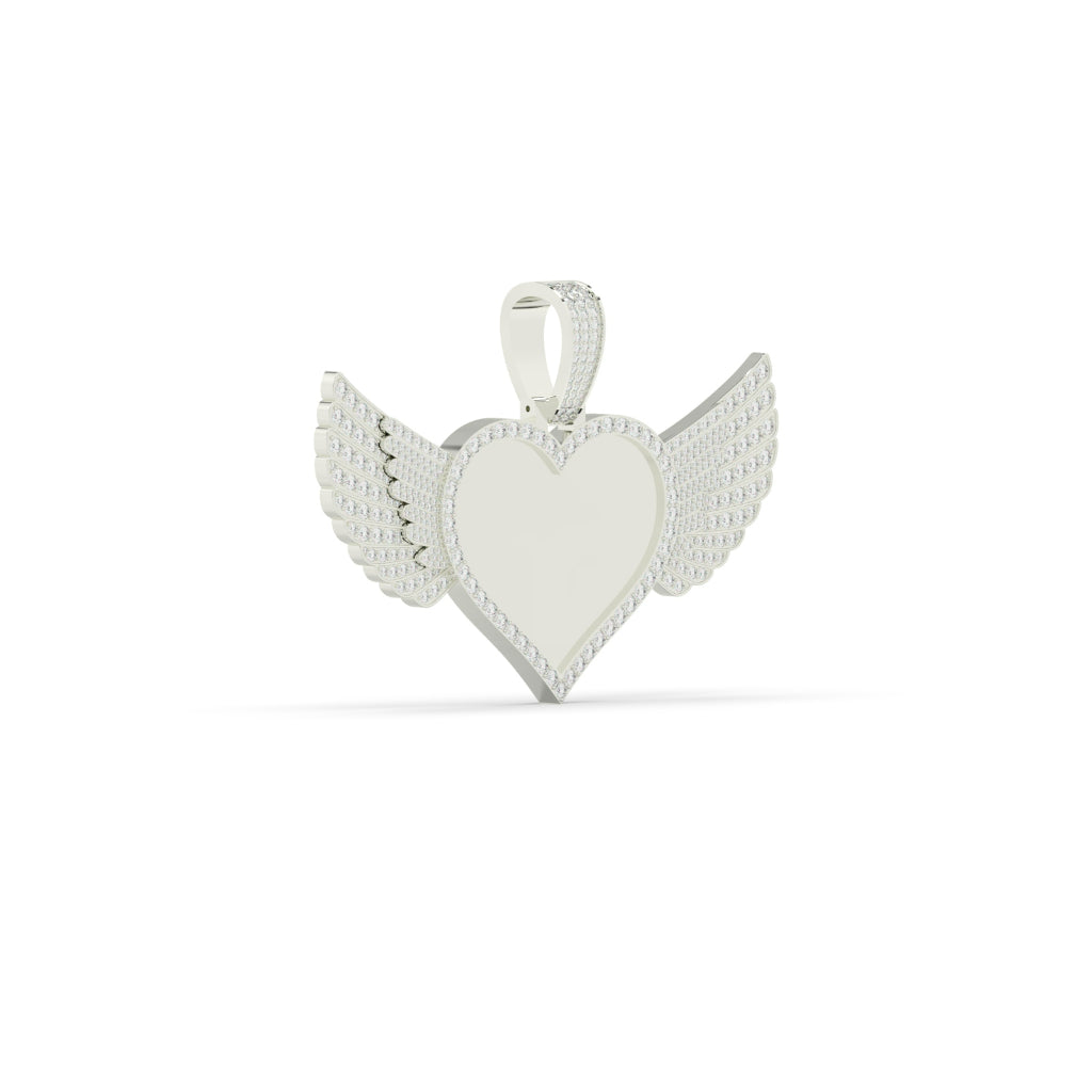 Angel Heart Charm Gold Pendant