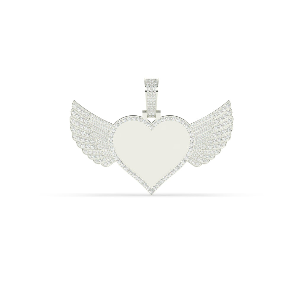 Angel Heart Charm Gold Pendant