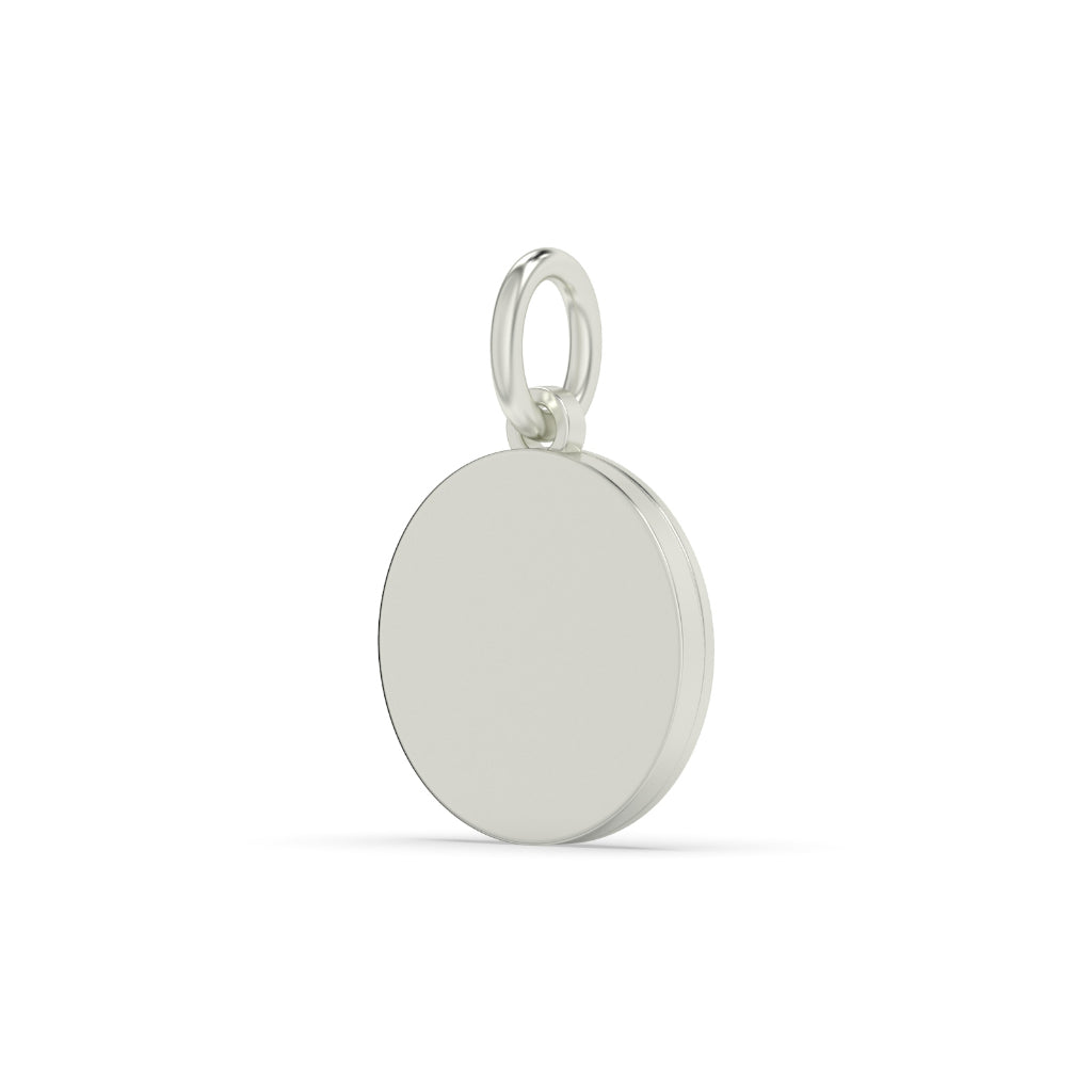 Round Gold Bird Symbol Pendant