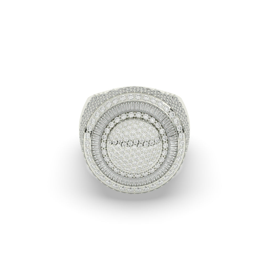 Radiant Triple Layer Circle Ring