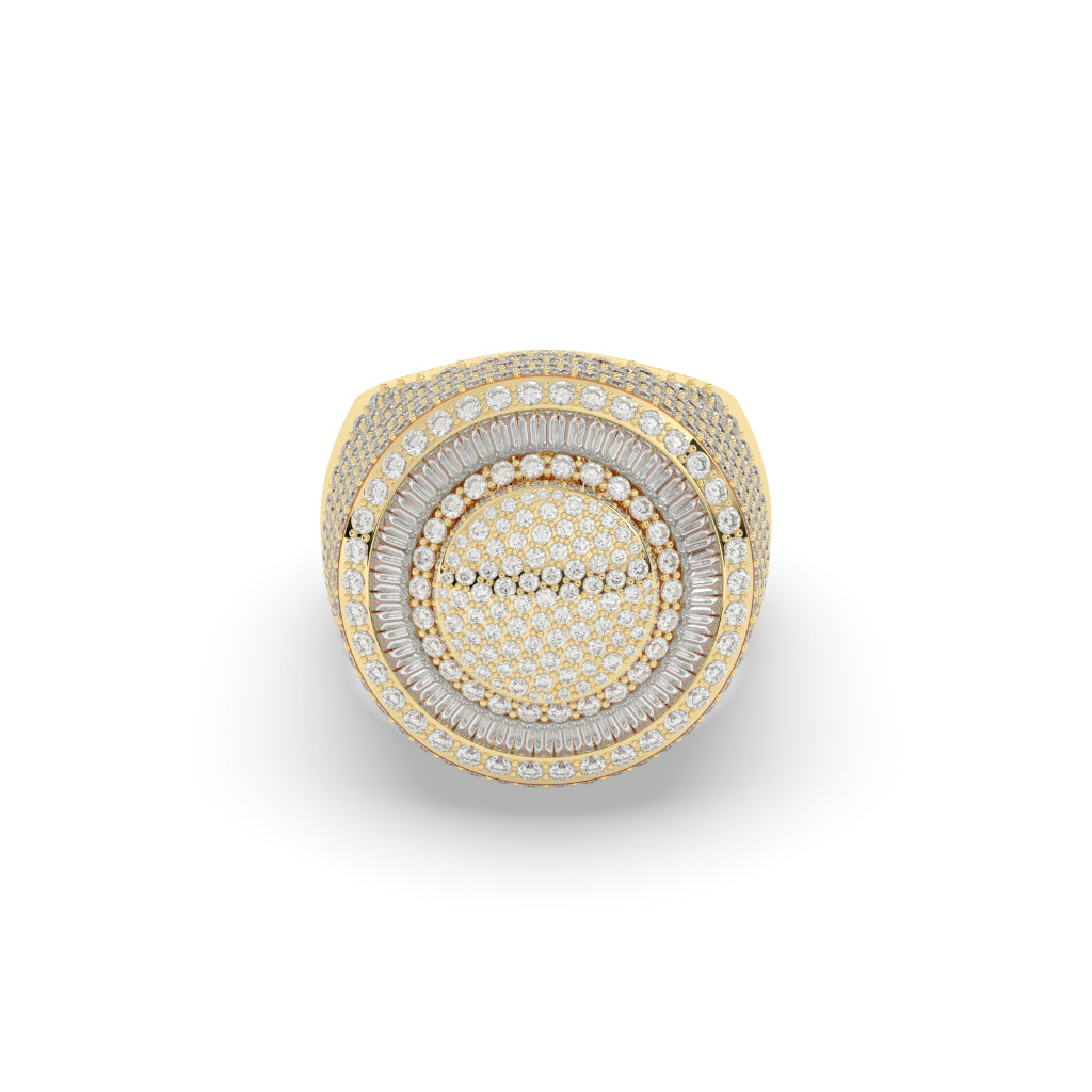 Radiant Triple Layer Circle Ring