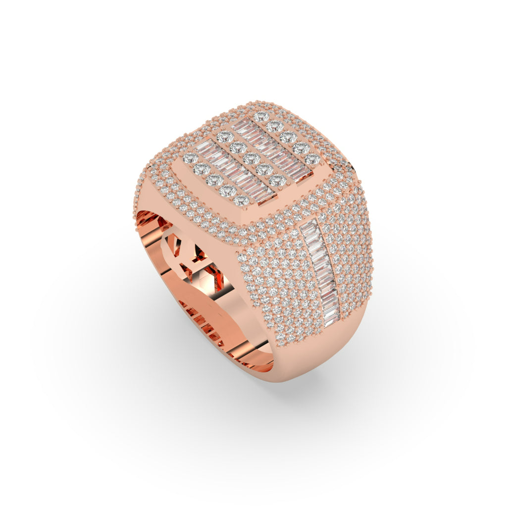 Bold Cushion Cut Cluster Ring