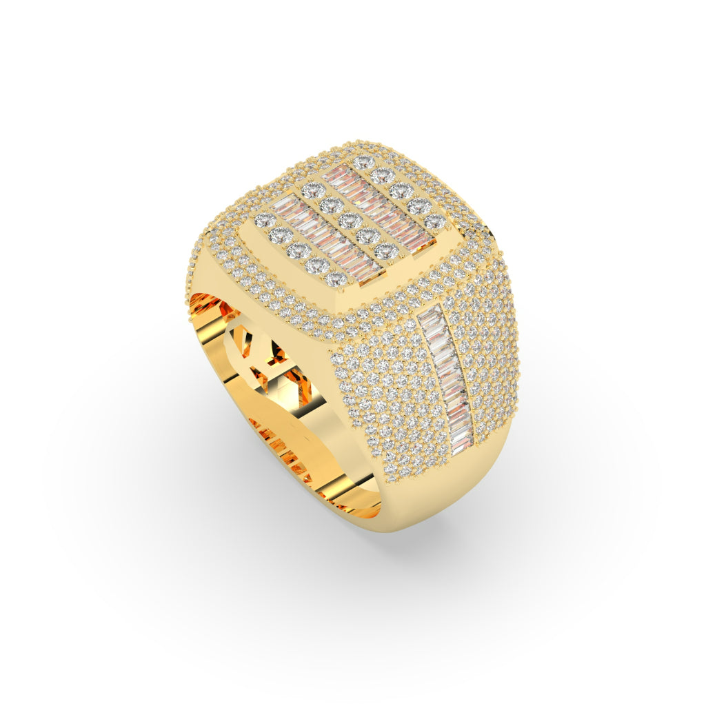 Bold Cushion Cut Cluster Ring