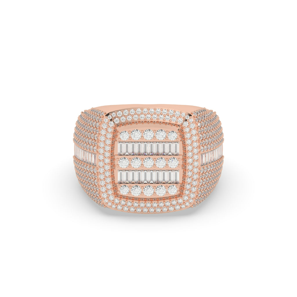 Bold Cushion Cut Cluster Ring