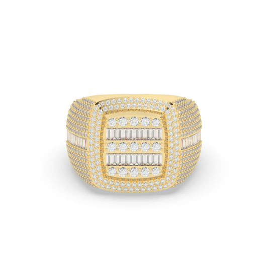 Bold Cushion Cut Cluster Ring