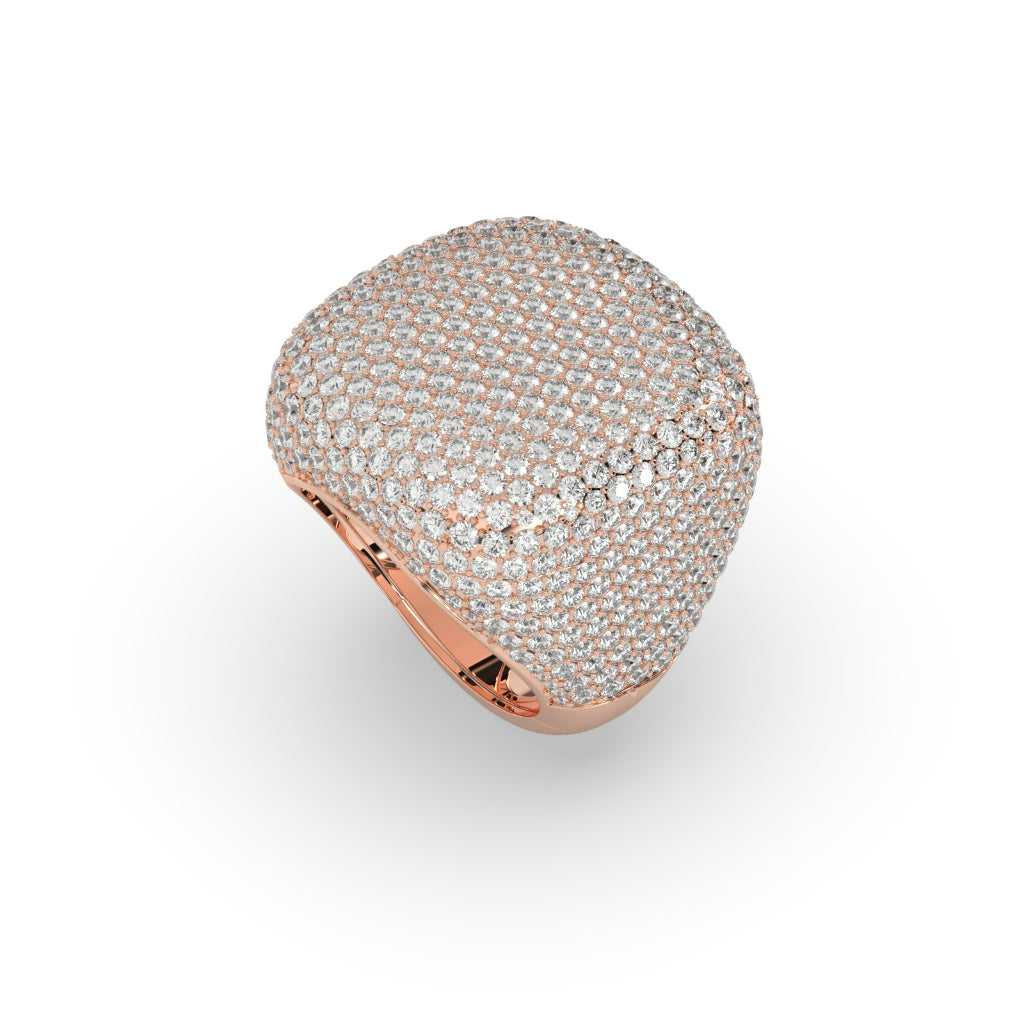 Diamond Frost Cushion Top Ring
