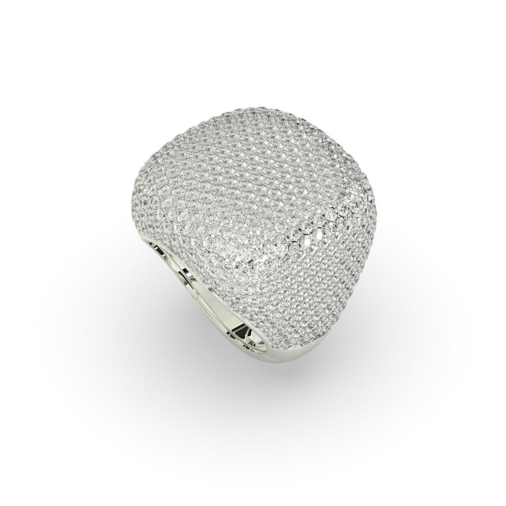 Diamond Frost Cushion Top Ring