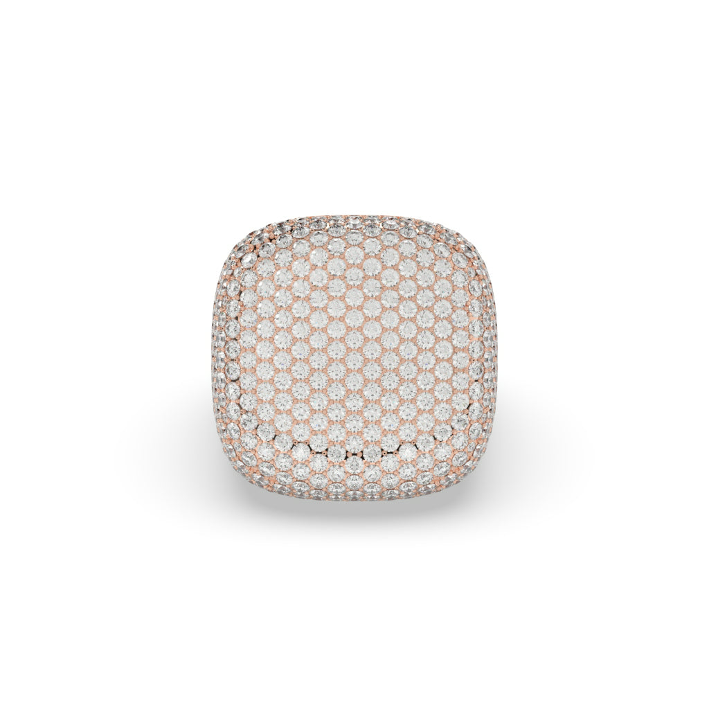 Diamond Frost Cushion Top Ring