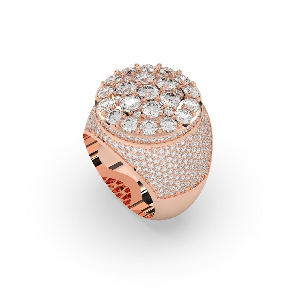 Royal Round Cluster Diamond Ring