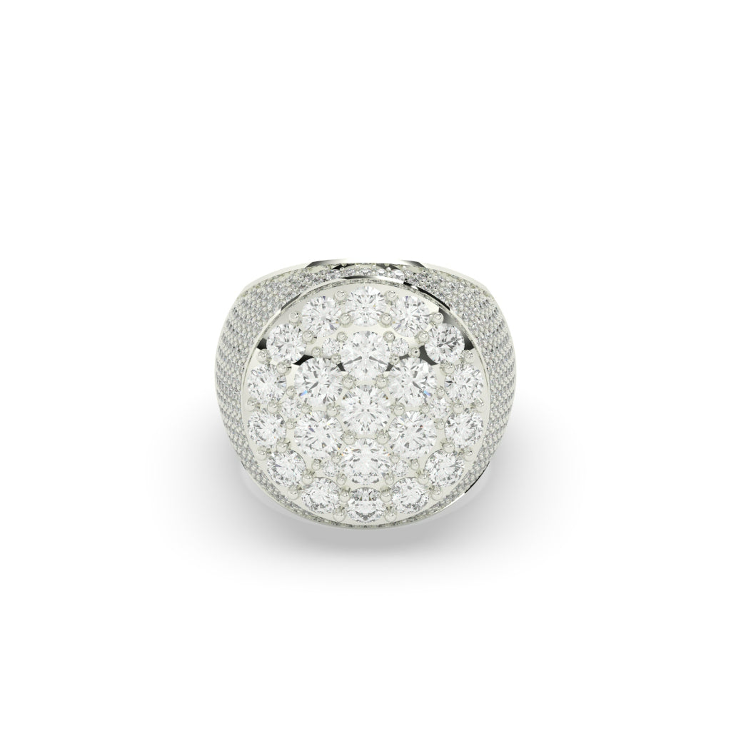 Royal Round Cluster Diamond Ring