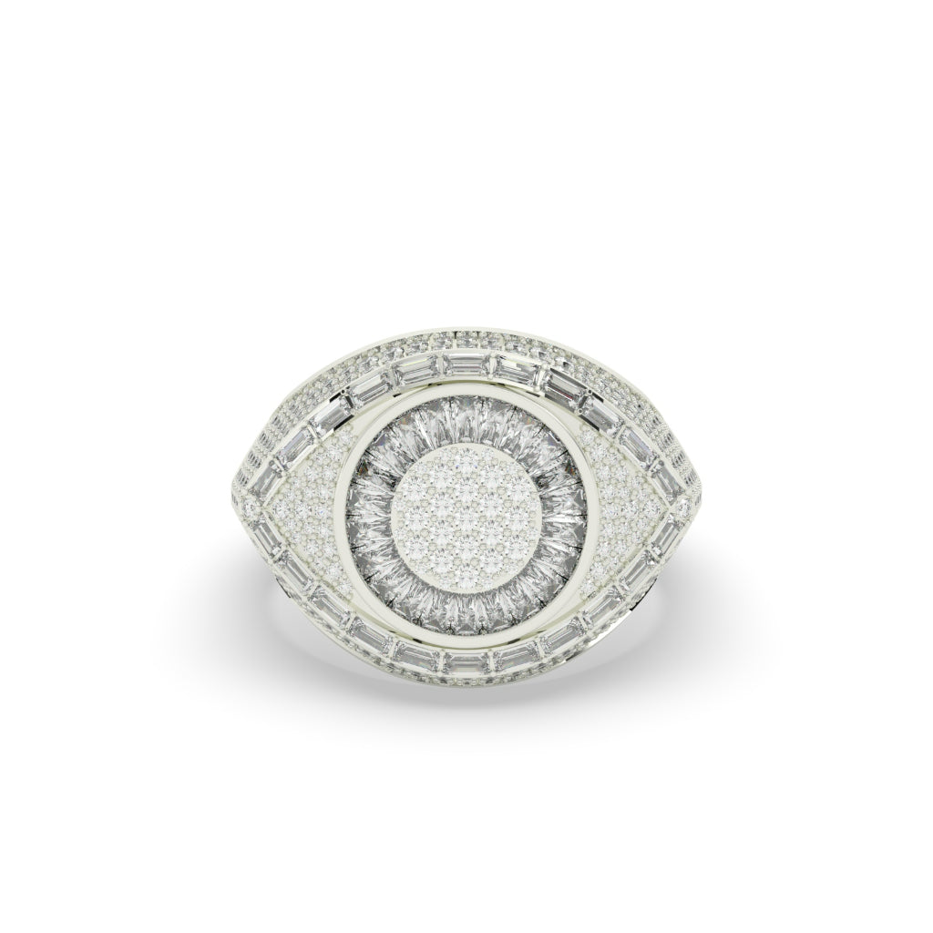 Luxury Frost Eye Shape Ring