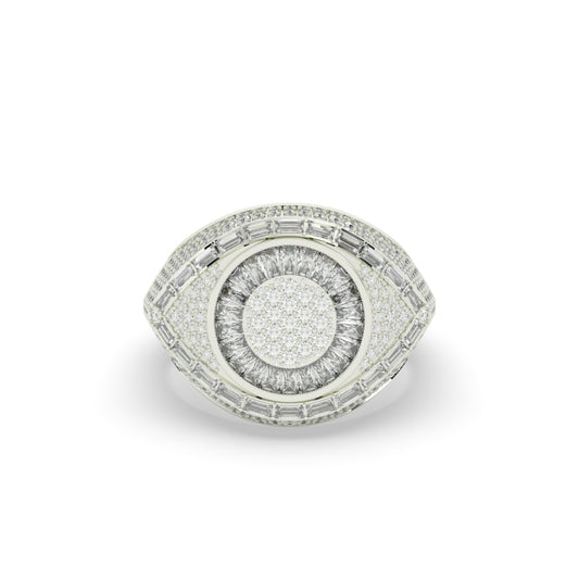 Luxury Frost Eye Shape Ring