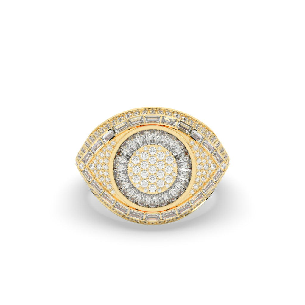 Luxury Frost Eye Shape Ring