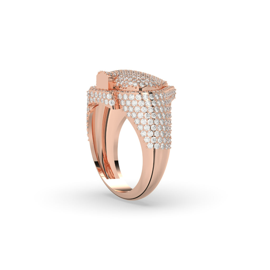 Luxury Spade Shape Diamond Ring