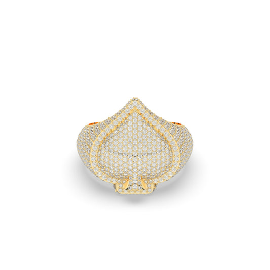 Luxury Spade Shape Diamond Ring