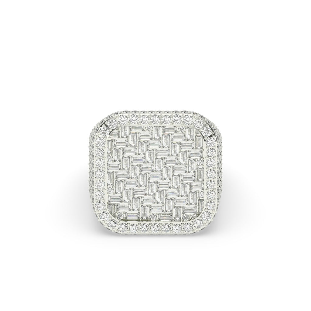 Luxe Lattice Square Gold Ring