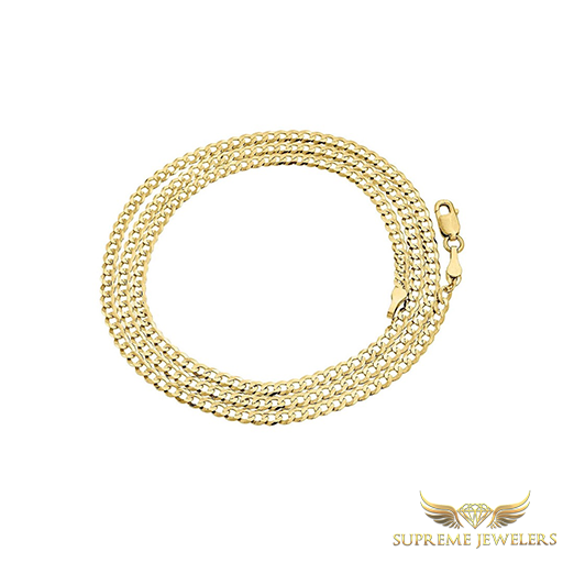 3mm 10K Gold Cuban Link