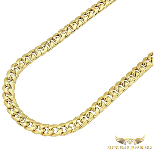 6.5mm 10K Gold Miami Cuban Link (Hollow)