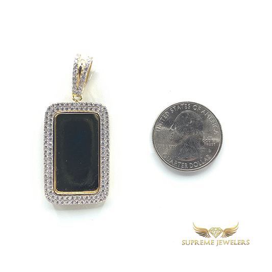 925 Sterling w/ 14K Yellow Gold Memory Pendant