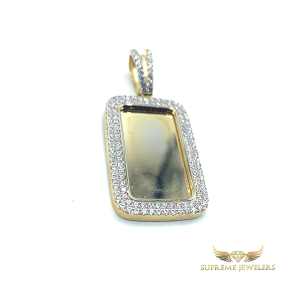 925 Sterling w/ 14K Yellow Gold Memory Pendant