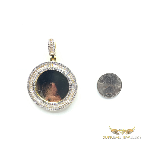 Baguette Memory Pendant - 925 Silver