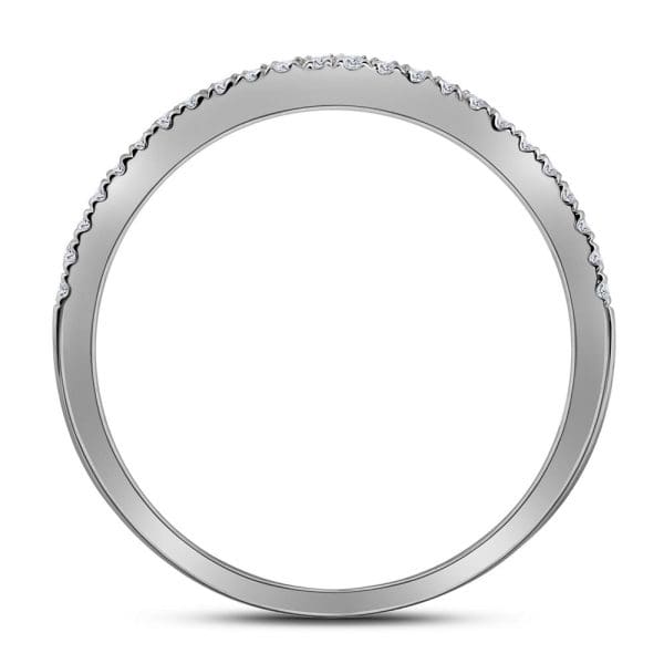 14kt White Gold Princess Diamond Bridal Wedding Ring Band Set 1-1/2 Cttw - Image 3