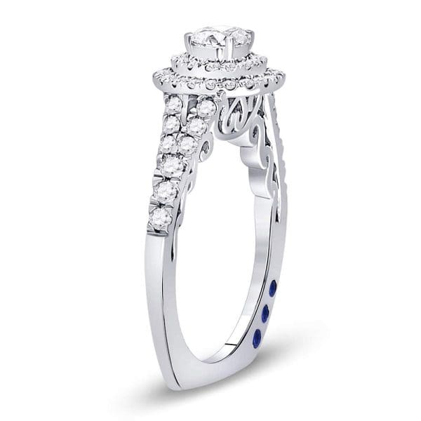 14kt White Gold Round Diamond Solitaire Bridal Wedding Engagement Ring 1 Cttw - Image 3