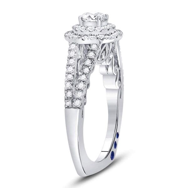 14kt White Gold Round Diamond Solitaire Bridal Wedding Engagement Ring 1 Cttw - Image 2