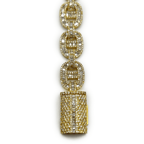 Diamond Tennis Bracelet - 10K Yellow Gold - Image 3